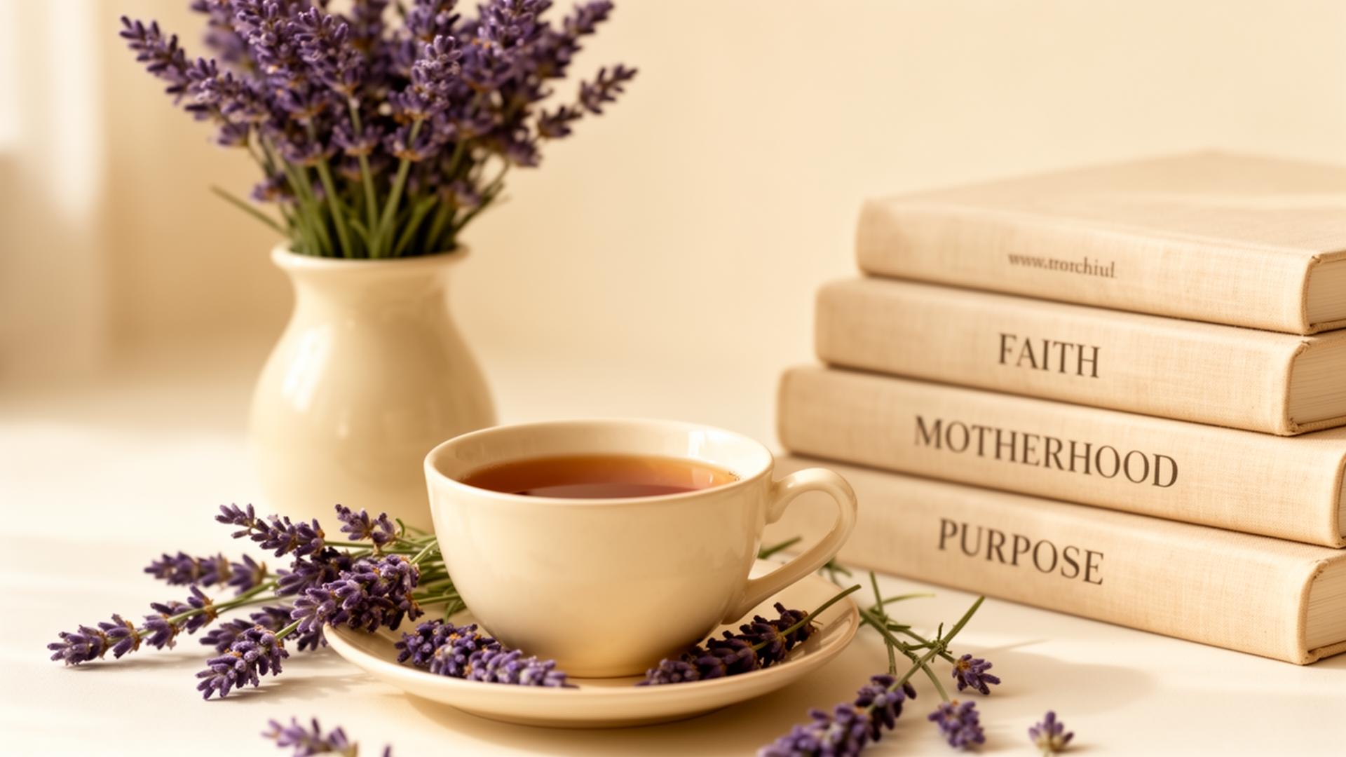 Lavender, tea, and books — The Eclectic Tea brand aesthetic